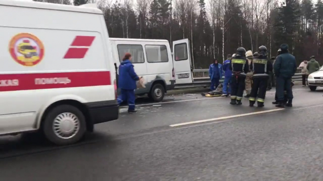 Серьезная авария на КАД у Краснофлотского: погиб водитель