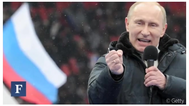 Путин на третьем месте Forbs за разгоны протестных акций