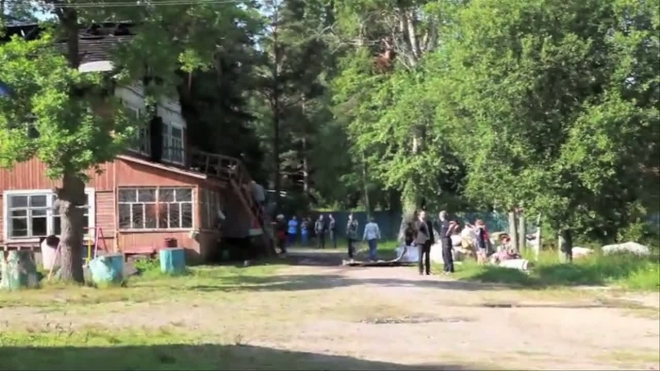 Под Зеленогорском дотла сгорела детская база отдыха