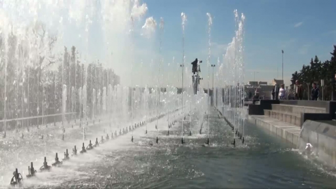 Светомузыкальные фонтаны - подарок городу ко Дню Победы
