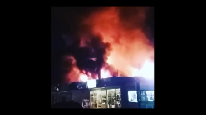 Появилось видео страшного пожара в Днепропетровске