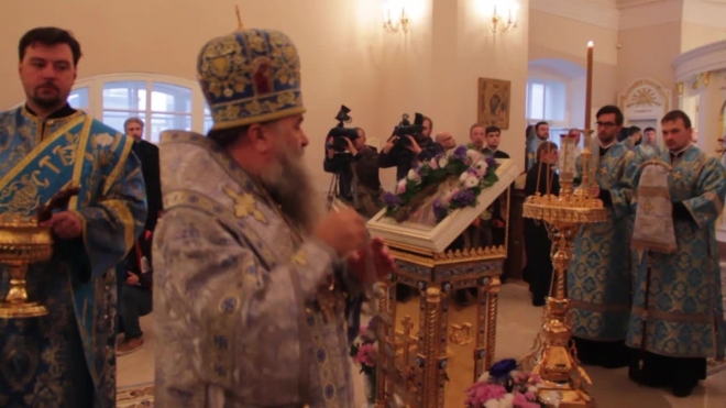 В Александро-Невской Лавре освятили новую церковь в честь иконы Божией Матери "Всех Скорбящих Радость"