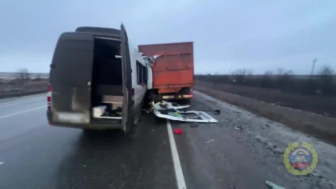 Под Волгоградом при ДТП с микроавтобусом и грузовиком погиб человек