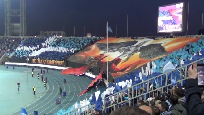 Фанаты Зенита задействуют в перфомансе более 2000 флагов
