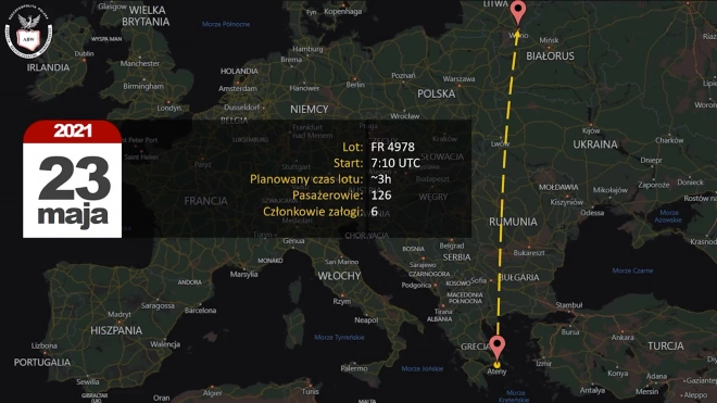 Польша выложила видео-доказательство причастности спецслужб Белоруссии к посадке Ryanair