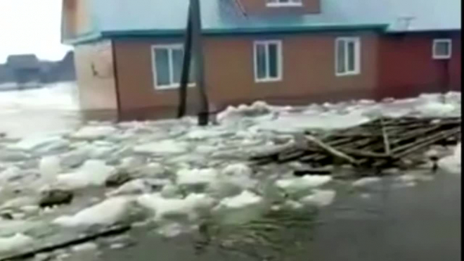 В Красноярском крае село ушло под воду из-за паводка