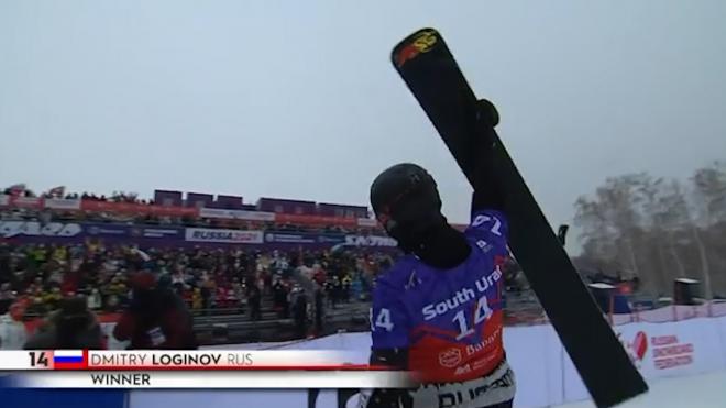 Россиянин Логинов стал первым на этапе Кубка мира по сноуборду на курорте "Банное"