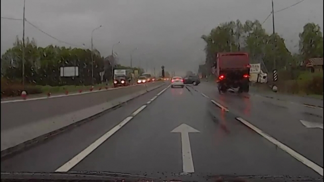 Видео смертельного ДТП на трассе в сторону Москвы