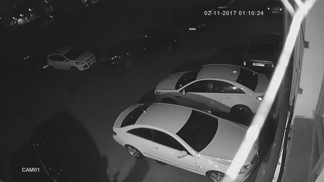 Видео: на Среднеохтинском действует автовандал