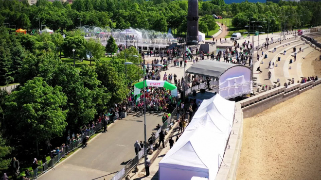 «Зеленый марафон» в Петербурге собрал 10 тысяч человек