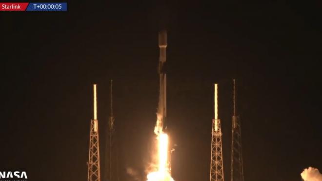 SpaceX осуществила в США запуск ракеты со спутниками для сети Starlink