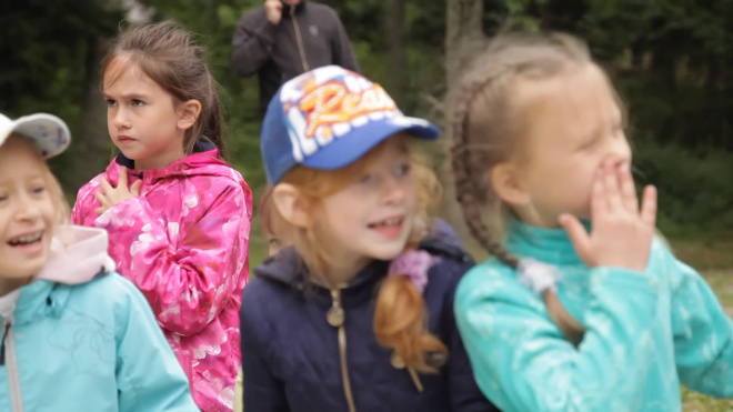 Видео: в "Зеленом острове" дети прошли квест от МЧС