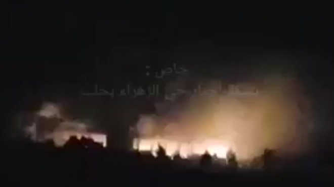 Видео: Ночью Израиль ударил по Алеппо