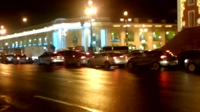 Петербург остановился в 8-балльных пробках‍