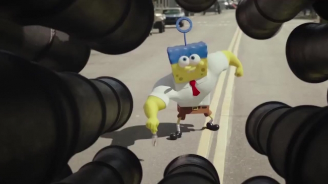 "Губка Боб в 3D": новая полнометражная лента об обитателях Бикини Боттом стартовала с третьего места