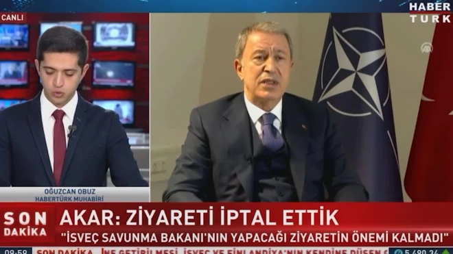 Глава Минобороны Турции Акар: визит главы Минобороны Швеции не имеет смысла, он отменен