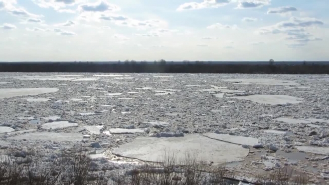 Ледоход на Северной Двине наблюдается в Котласском районе, в Архангельске начнется на следующей неделе