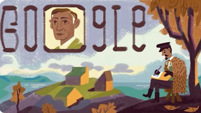 Google выпустил дудл в честь 150-летия со дня рождения Ивана Бунина