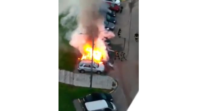 В городе Московский взорвался автомобиль