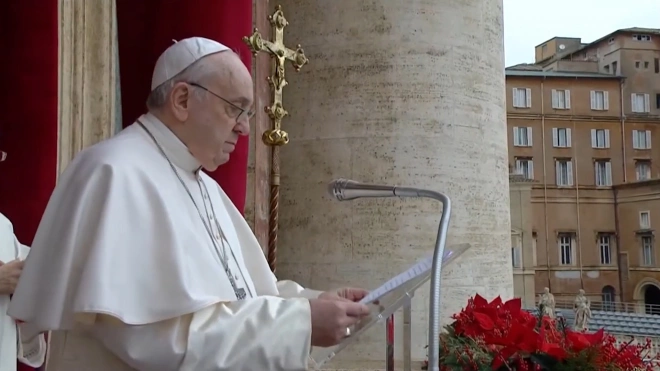 Папа Римский обратился к верующим с рождественским посланием