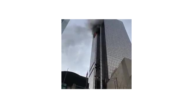 Видео: пожар в Trump Tower в Нью-Йорке