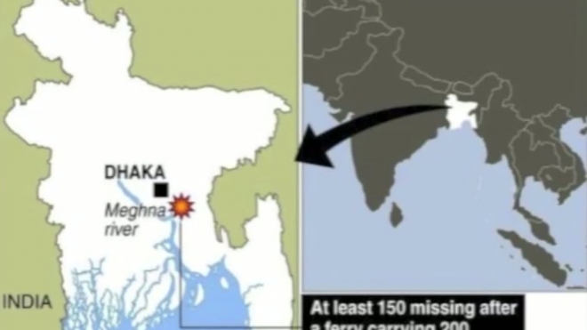 В Бангладеш затонул паром: 150 пассажиров пропали без вести