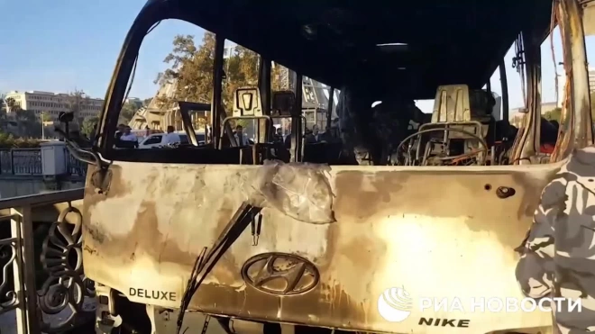 В Дамаске на минах подорвался автобус