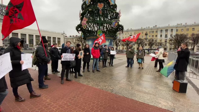 В Петербурге проходит климатический митинг