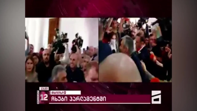 В парламенте Грузии произошла драка из-за решения Нацбанка о санкциях