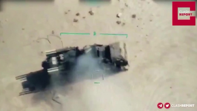Появилось видео уничтожения российского "Панциря" в Ливии