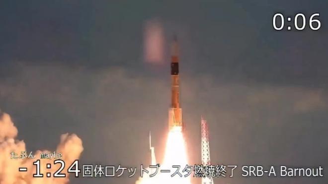 Япония запустила ракету со спутником оптической ретрансляции данных 