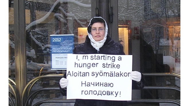 Римма Салонен объявила голодовку в Финляндии