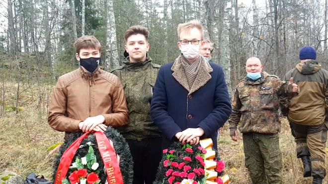 Видео: под Выборгом перезахоронили воинов Красной армии