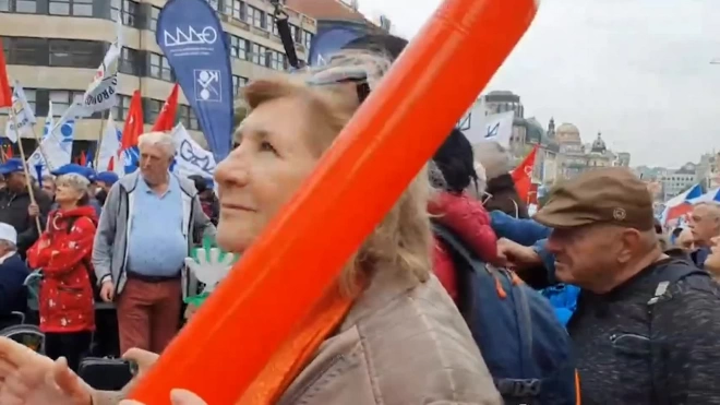 В Праге проходит массовый митинг профсоюзов против роста цен на фоне энергокризиса