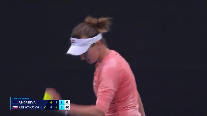Андреева проиграла Крейчиковой в четвертом круге Australian Open
