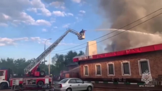 В Москве локализовали пожар в ресторане 