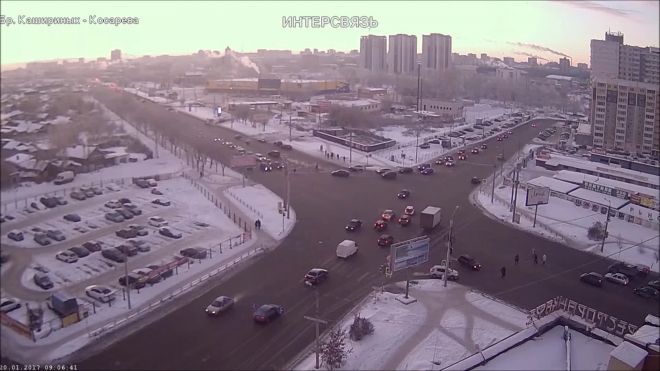 ДТП на перекрёстке в Челябинске.