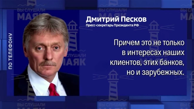 Песков: оставшиеся в России западные банки выполняют важные функции