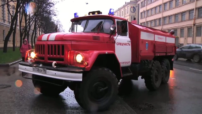 Пожар в Кадетском корпусе. Тушили по 1 номеру сложности