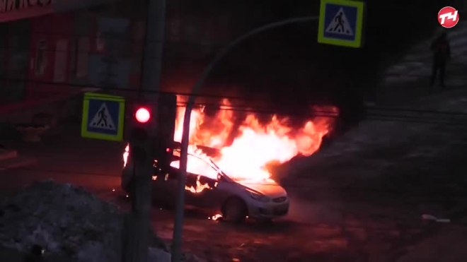 В Челябинске взорвался автомобиль с пассажирами