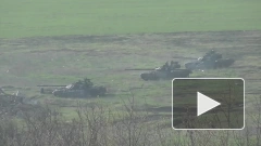 Минобороны РФ показало кадры работы танков по позициям ВСУ