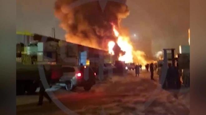 Пожар на рынке "Синдика" в Подмосковье локализован