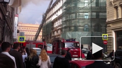 Пожар в Москве в строящемся отеле Kempinski: с крыши сняли 20 человек