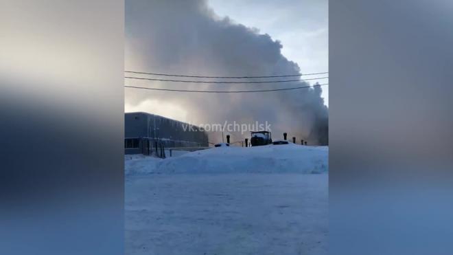 В Ульяновске загорелся административный корпус трикотажной фабрики