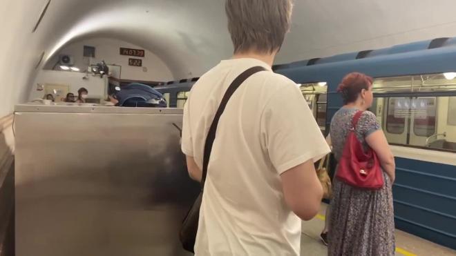 В метро ”Площадь Восстания” остановили поезд из-за забытого рюкзака 