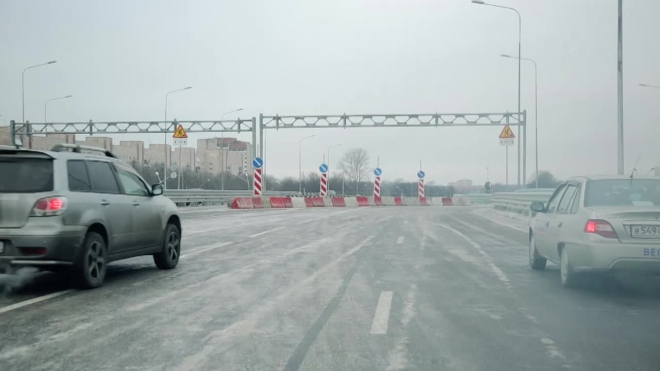 В Петербурге торжественно открыли участок развязки на Пискаревском проспекте