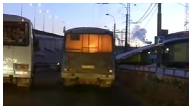 В Нижнем Новгороде загоревшийся автобус попал на видео