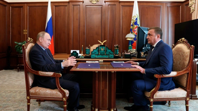 Путин провел встречу с губернатором Тульской области