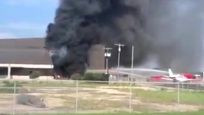 Опубликовано видео с места крушения самолета в Техасе, где погибли 10 человек