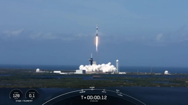 SpaceX запустила ракету со спутниками сети Starlink